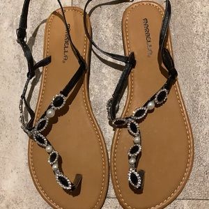 LADIES SANDALS WITH ESSENTIAL TRIMMINGS BRAND NEW